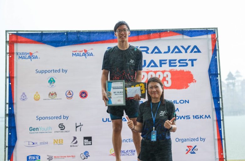 Isaac Tan Lives Up to Status as Malaysia’s Top Triathlete by Winning Putrajaya Aquafest