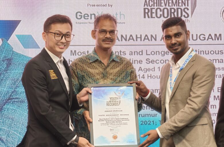 Youth Achievement Records Honors Janahan Arumugam for Record-Setting Excellence in Online Secondary Mathematics Education